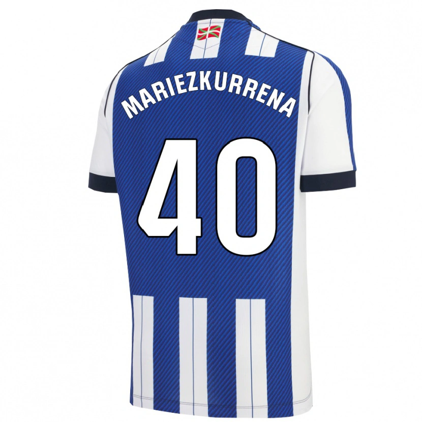 Danxen Herren Arkaitz Mariezkurrena #40 Blau Weiß Heimtrikot Trikot 2025/26 T-Shirt Schweiz
