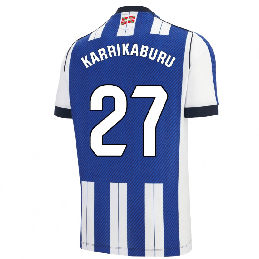 Danxen Herren Jon Karrikaburu #27 Blau Weiß Heimtrikot Trikot 2025/26 T-Shirt Schweiz