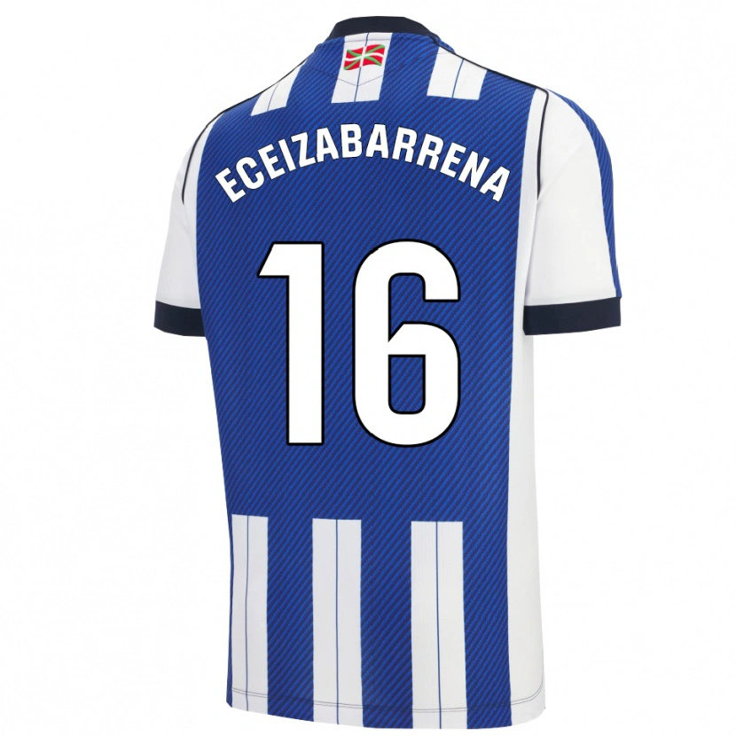 Danxen Herren Jon Eceizabarrena #16 Blau Weiß Heimtrikot Trikot 2025/26 T-Shirt Schweiz