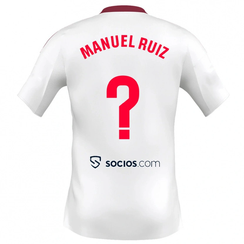Danxen Herren José Manuel Ruiz #0 Weiß Rot Heimtrikot Trikot 2025/26 T-Shirt Schweiz