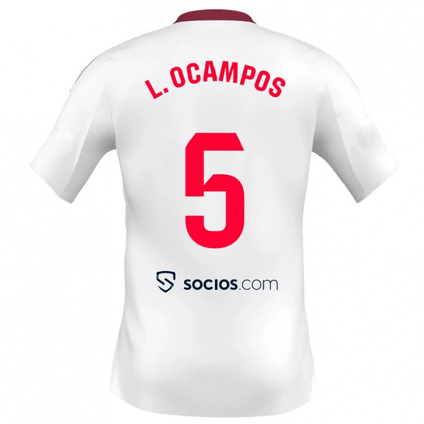 Danxen Herren Lucas Ocampos #5 Weiß Rot Heimtrikot Trikot 2025/26 T-Shirt Schweiz
