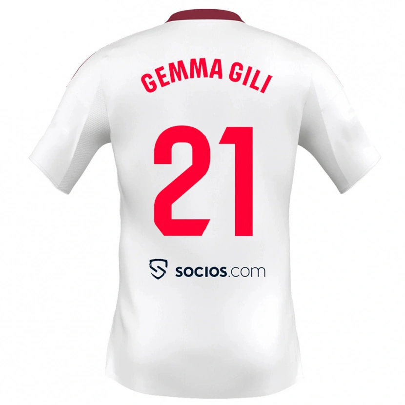 Danxen Herren Gemma Gili Giner #21 Weiß Rot Heimtrikot Trikot 2025/26 T-Shirt Schweiz