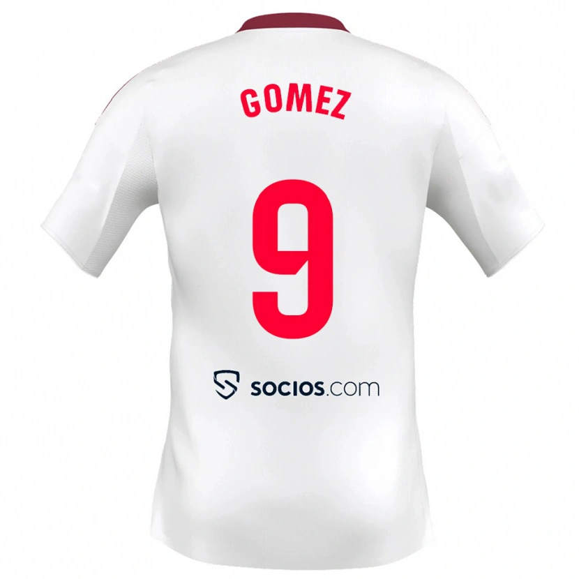 Danxen Herren Raúl Gómez #9 Weiß Rot Heimtrikot Trikot 2025/26 T-Shirt Schweiz