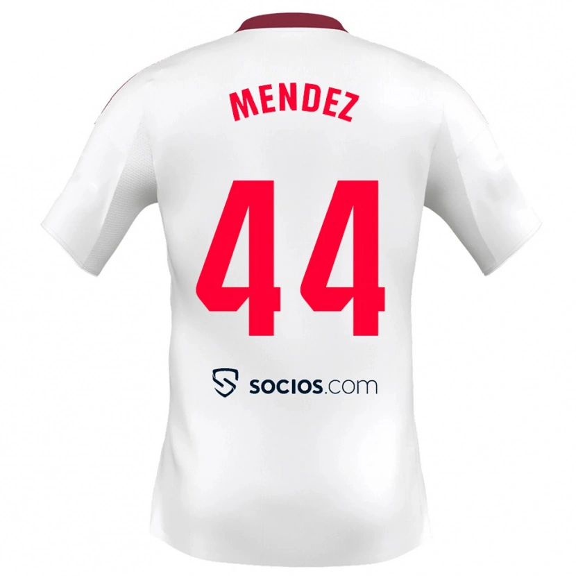 Danxen Herren Tomas Mendez #44 Weiß Rot Heimtrikot Trikot 2025/26 T-Shirt Schweiz