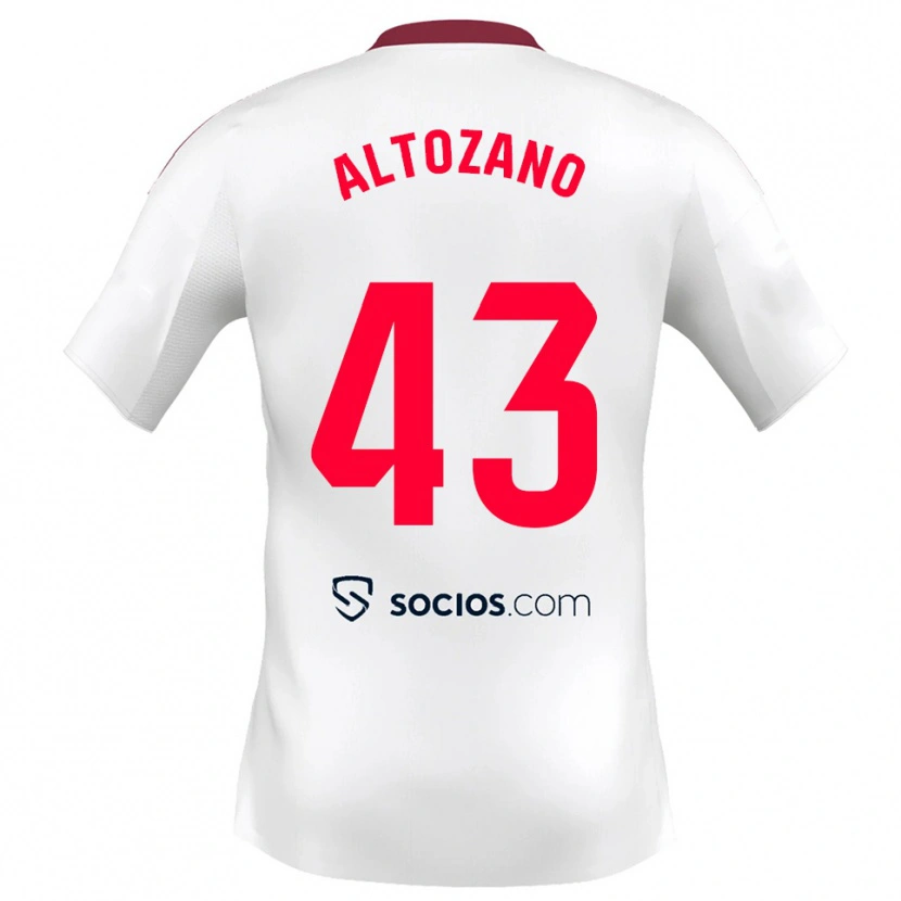 Danxen Herren Edu Altozano #43 Weiß Rot Heimtrikot Trikot 2025/26 T-Shirt Schweiz