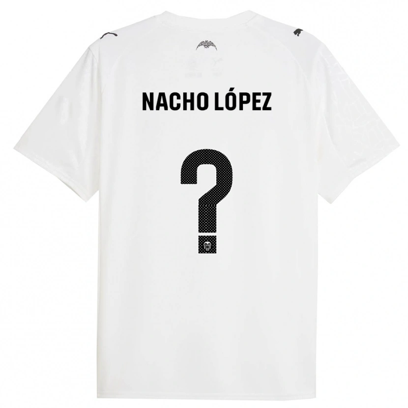 Danxen Herren Nacho López #0 Weiß Schwarz Heimtrikot Trikot 2025/26 T-Shirt Schweiz