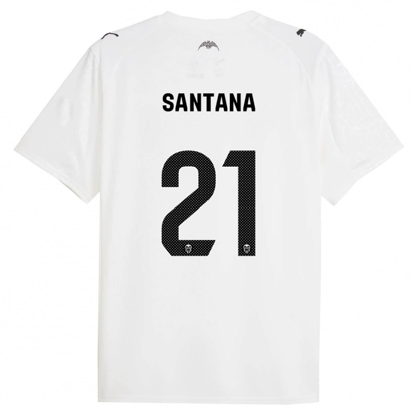 Danxen Herren Ismael Santana #21 Weiß Schwarz Heimtrikot Trikot 2025/26 T-Shirt Schweiz