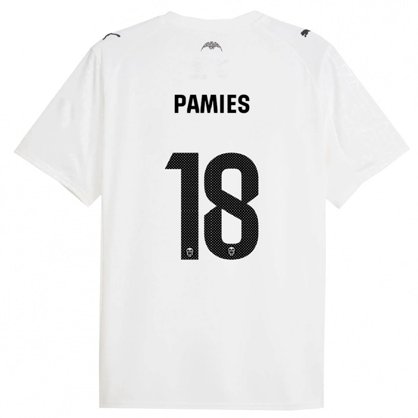 Danxen Herren Javi Pamies #18 Weiß Schwarz Heimtrikot Trikot 2025/26 T-Shirt Schweiz