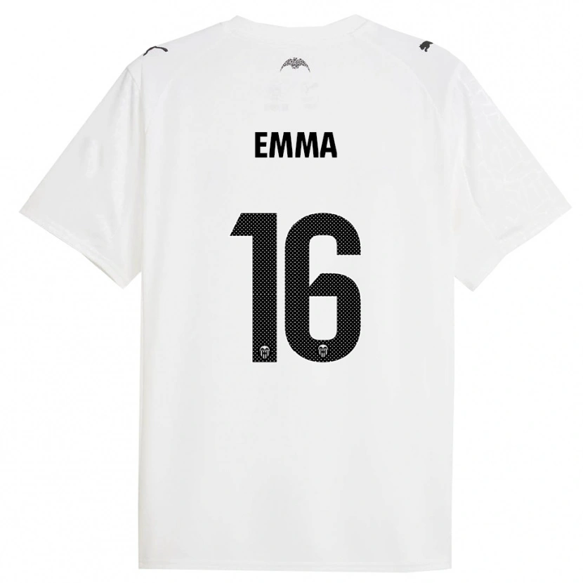Danxen Herren Emma Martín Queralt #16 Weiß Schwarz Heimtrikot Trikot 2025/26 T-Shirt Schweiz