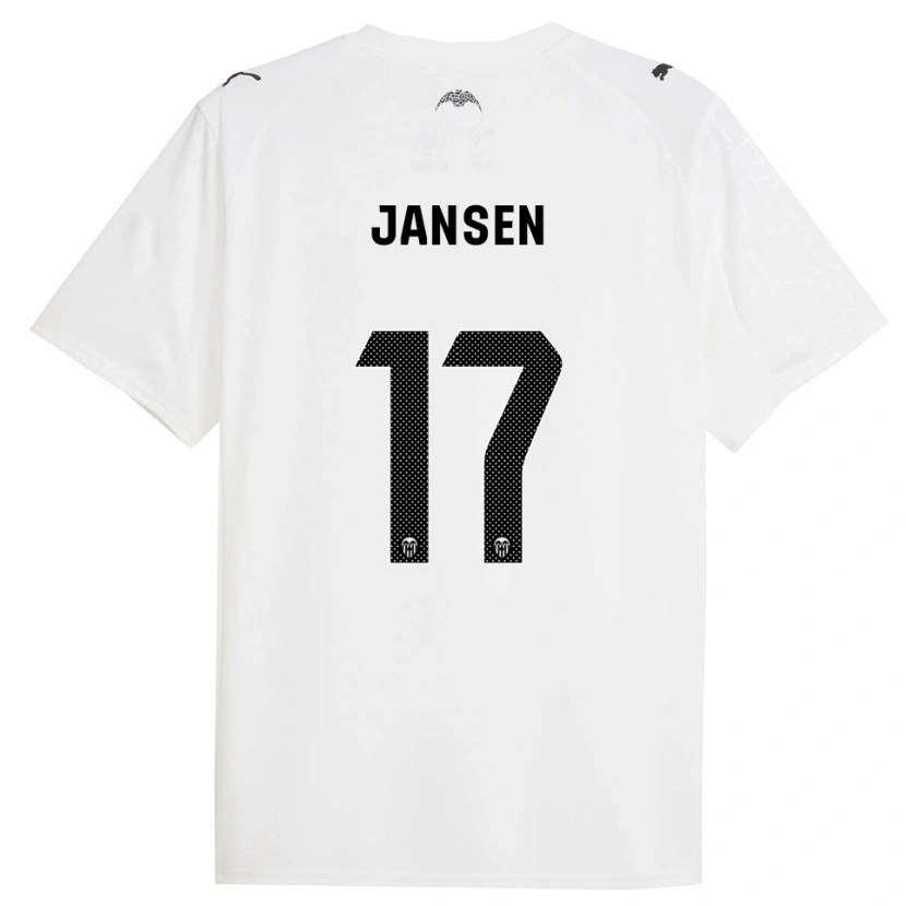 Danxen Herren Ellen Jansen #17 Weiß Schwarz Heimtrikot Trikot 2025/26 T-Shirt Schweiz