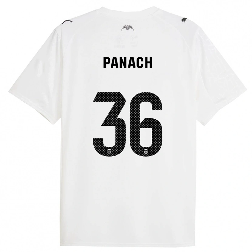 Danxen Herren Alejandro Panach #36 Weiß Schwarz Heimtrikot Trikot 2025/26 T-Shirt Schweiz