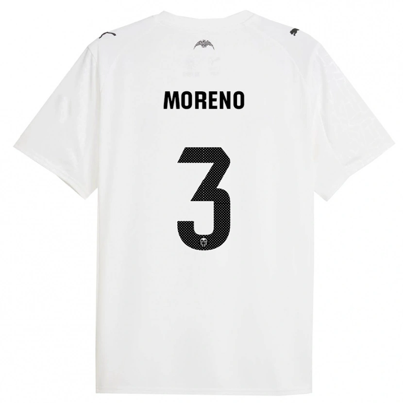 Danxen Herren Diego Moreno #3 Weiß Schwarz Heimtrikot Trikot 2025/26 T-Shirt Schweiz