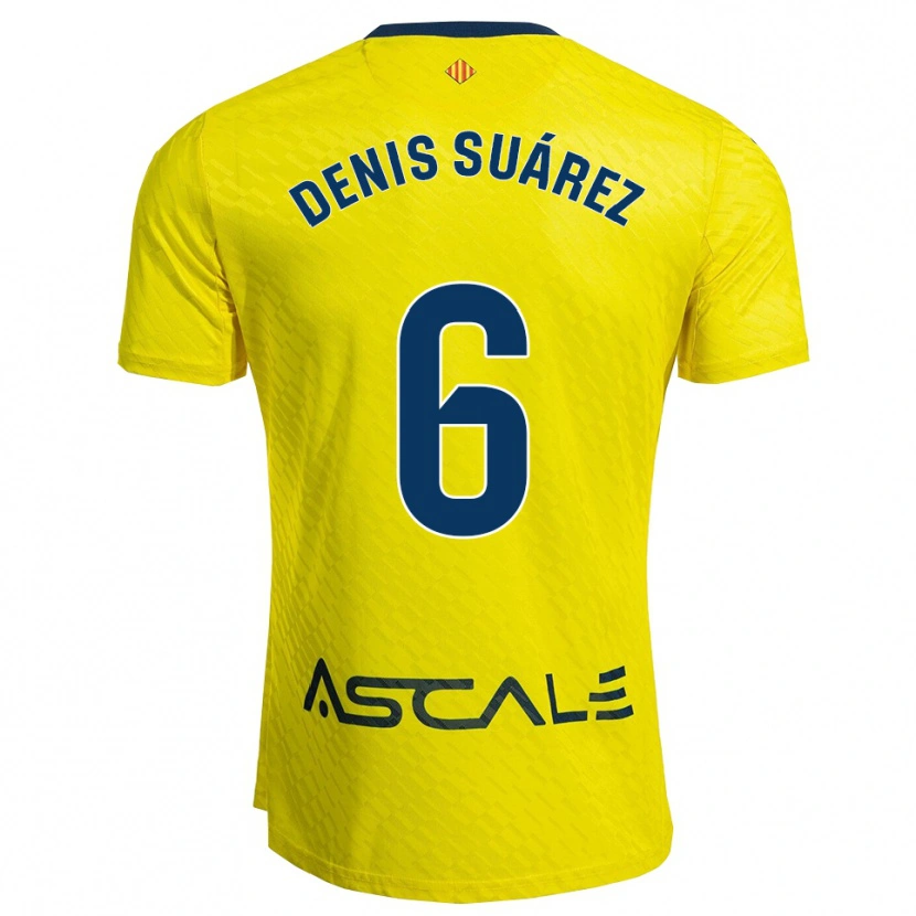 Danxen Herren Denis Suárez #6 Gelb Marine Heimtrikot Trikot 2025/26 T-Shirt Schweiz