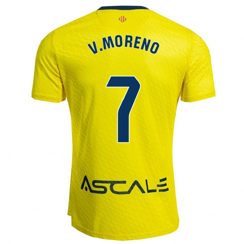 Danxen Herren Víctor Moreno #7 Gelb Marine Heimtrikot Trikot 2025/26 T-Shirt Schweiz