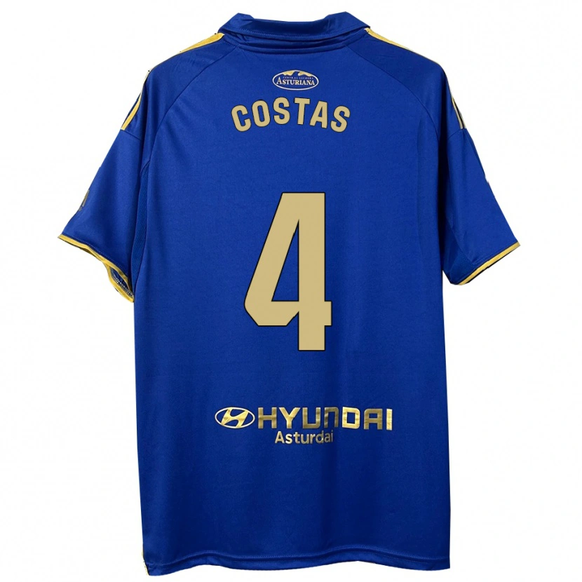 Danxen Herren David Costas #4 Blau Gold Heimtrikot Trikot 2025/26 T-Shirt Schweiz