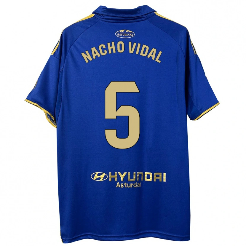 Danxen Herren Nacho Vidal #5 Blau Gold Heimtrikot Trikot 2025/26 T-Shirt Schweiz