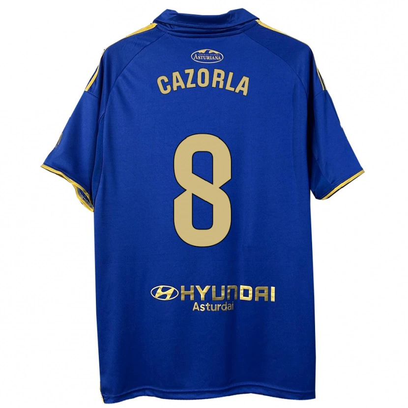 Danxen Herren Santi Cazorla #8 Blau Gold Heimtrikot Trikot 2025/26 T-Shirt Schweiz