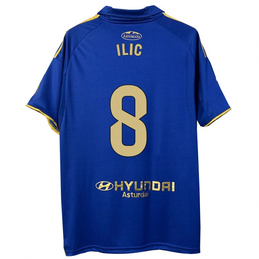 Danxen Herren Luka Ilic #8 Blau Gold Heimtrikot Trikot 2025/26 T-Shirt Schweiz
