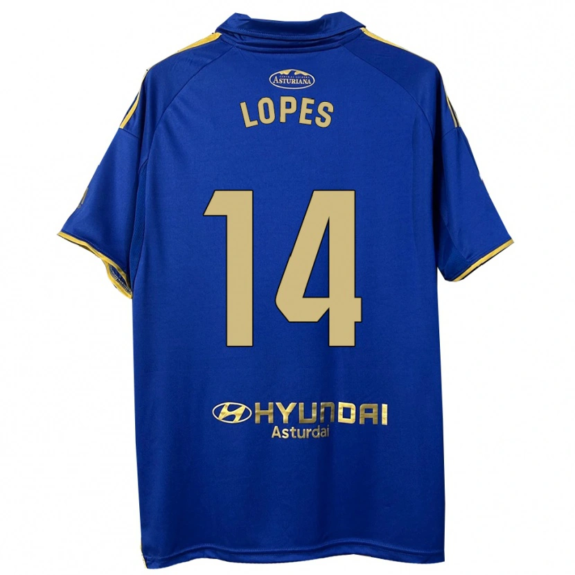 Danxen Herren Adrián Lopes #14 Blau Gold Heimtrikot Trikot 2025/26 T-Shirt Schweiz