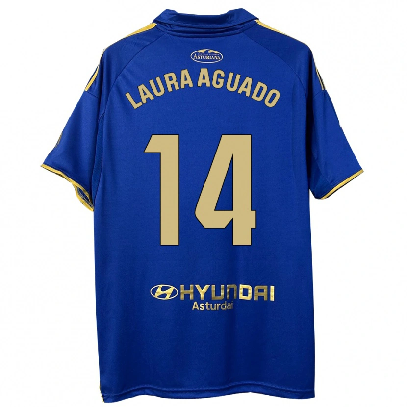 Danxen Herren Laura Aguado #14 Blau Gold Heimtrikot Trikot 2025/26 T-Shirt Schweiz