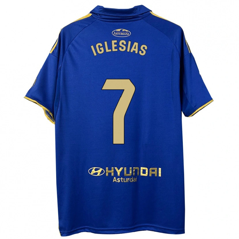 Danxen Herren María Iglesias Orviz #7 Blau Gold Heimtrikot Trikot 2025/26 T-Shirt Schweiz
