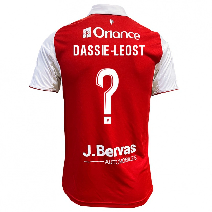 Danxen Herren Leila Dassie-Leost #0 Rot Weiß Heimtrikot Trikot 2025/26 T-Shirt Schweiz