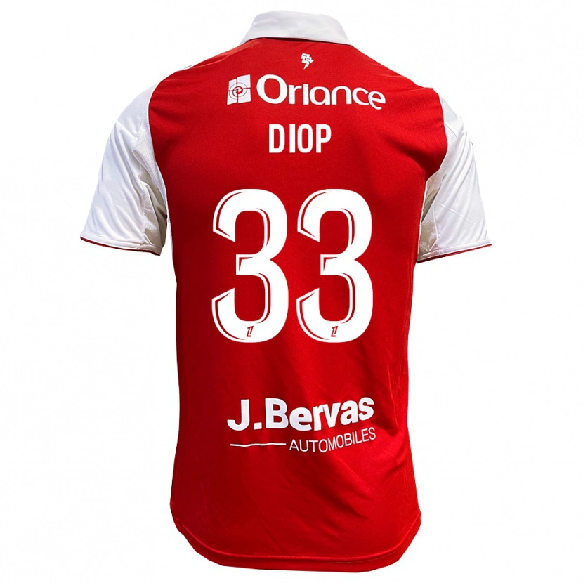 Danxen Herren Saliou Diop #33 Rot Weiß Heimtrikot Trikot 2025/26 T-Shirt Schweiz