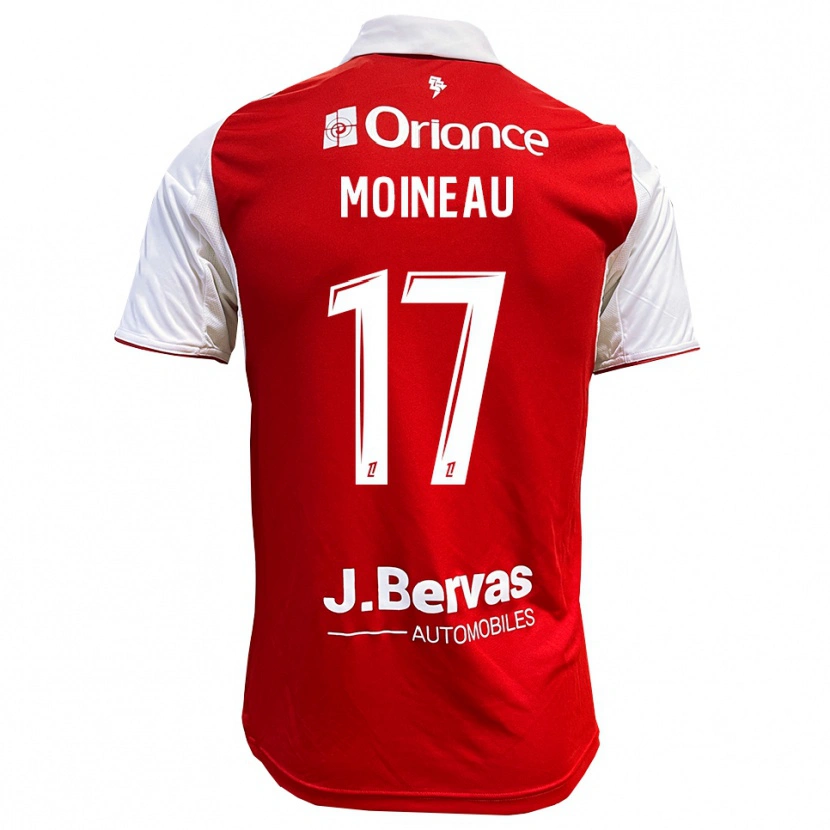 Danxen Herren Nathan Moineau #17 Rot Weiß Heimtrikot Trikot 2025/26 T-Shirt Schweiz