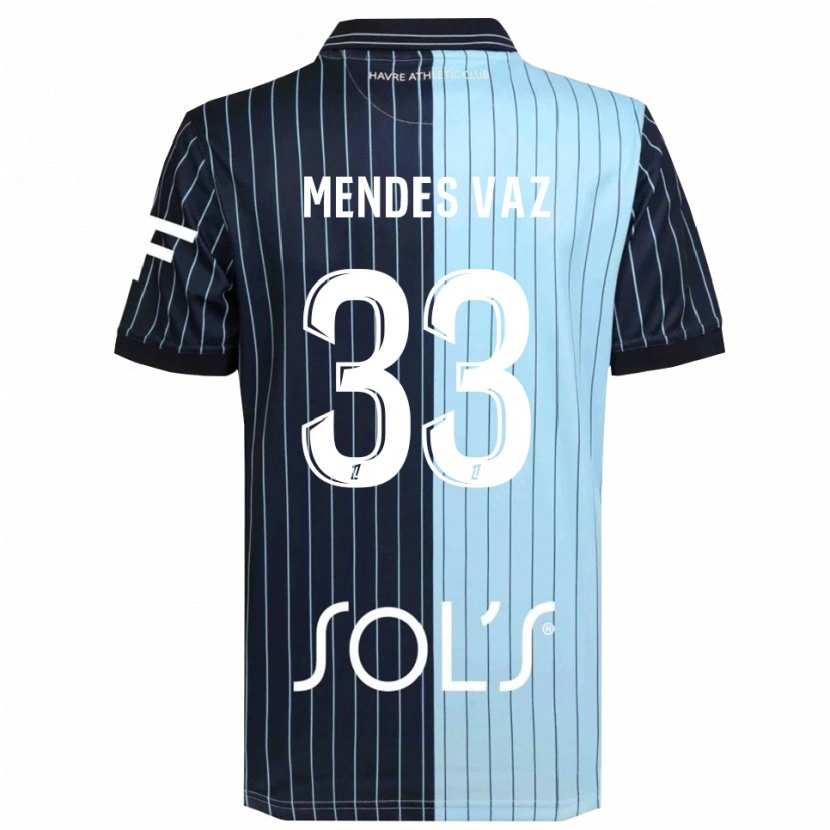 Danxen Herren Hernâni Mendes Vaz #33 Marine Himmelblau Heimtrikot Trikot 2025/26 T-Shirt Schweiz