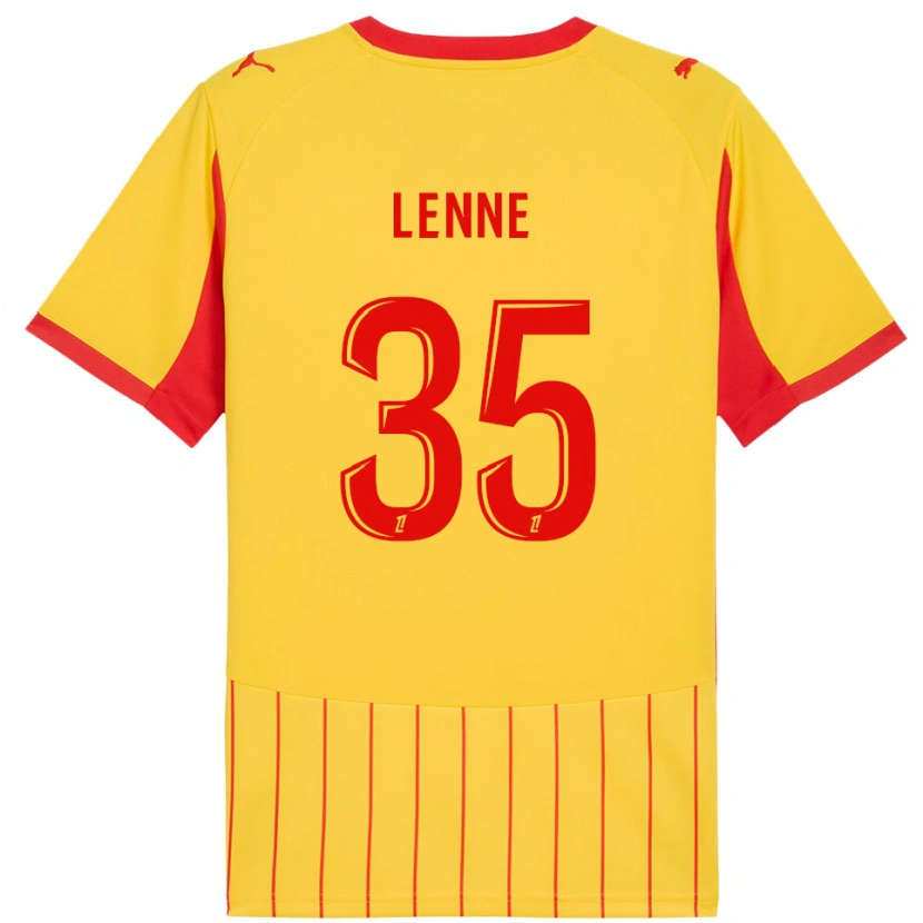 Danxen Herren Oscar Lenne #35 Gelb Rot Heimtrikot Trikot 2025/26 T-Shirt Schweiz