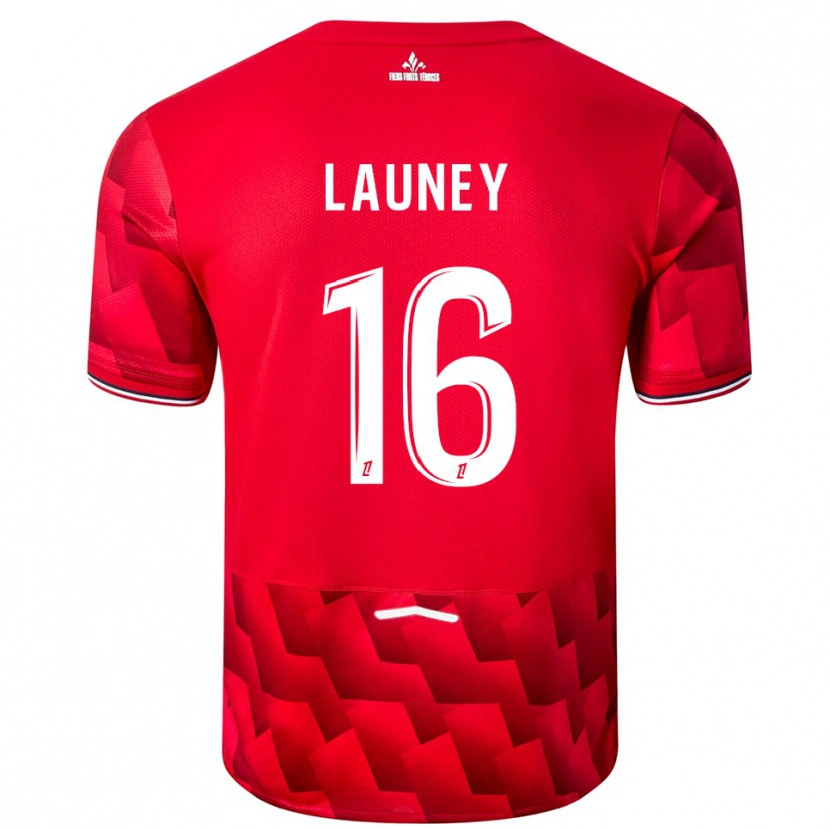 Danxen Herren Elisa Launey #16 Rot Weiß Heimtrikot Trikot 2025/26 T-Shirt Schweiz