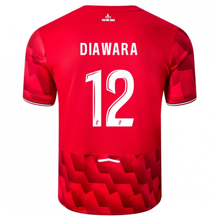 Danxen Herren Bakari Diawara #12 Rot Weiß Heimtrikot Trikot 2025/26 T-Shirt Schweiz