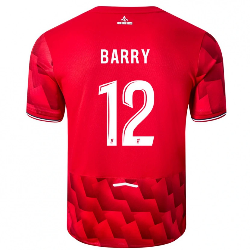 Danxen Herren Léo Barry #12 Rot Weiß Heimtrikot Trikot 2025/26 T-Shirt Schweiz