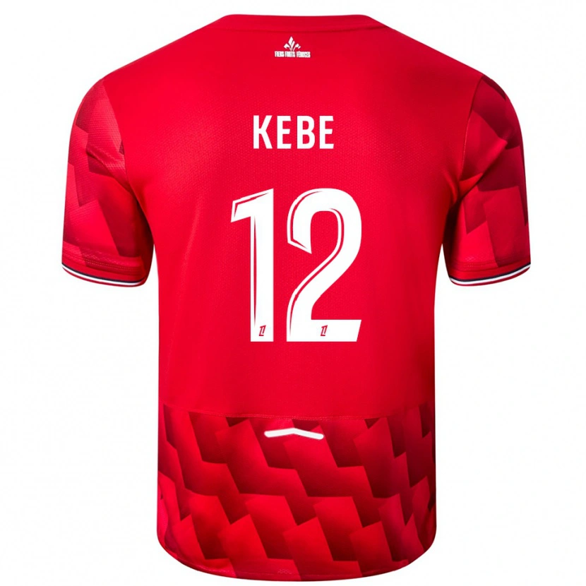 Danxen Herren Hamadi Kebe #12 Rot Weiß Heimtrikot Trikot 2025/26 T-Shirt Schweiz