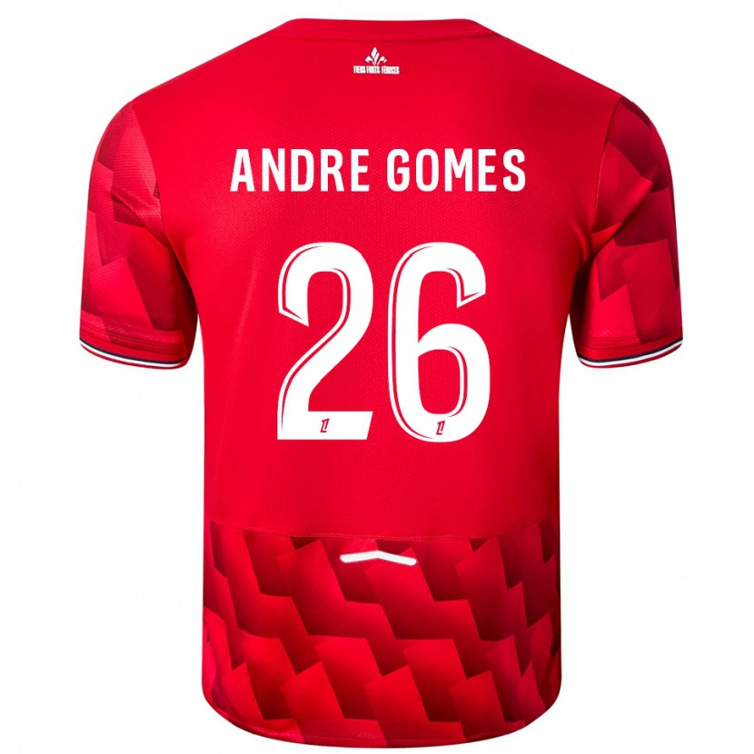 Danxen Herren André Gomes #26 Rot Weiß Heimtrikot Trikot 2025/26 T-Shirt Schweiz
