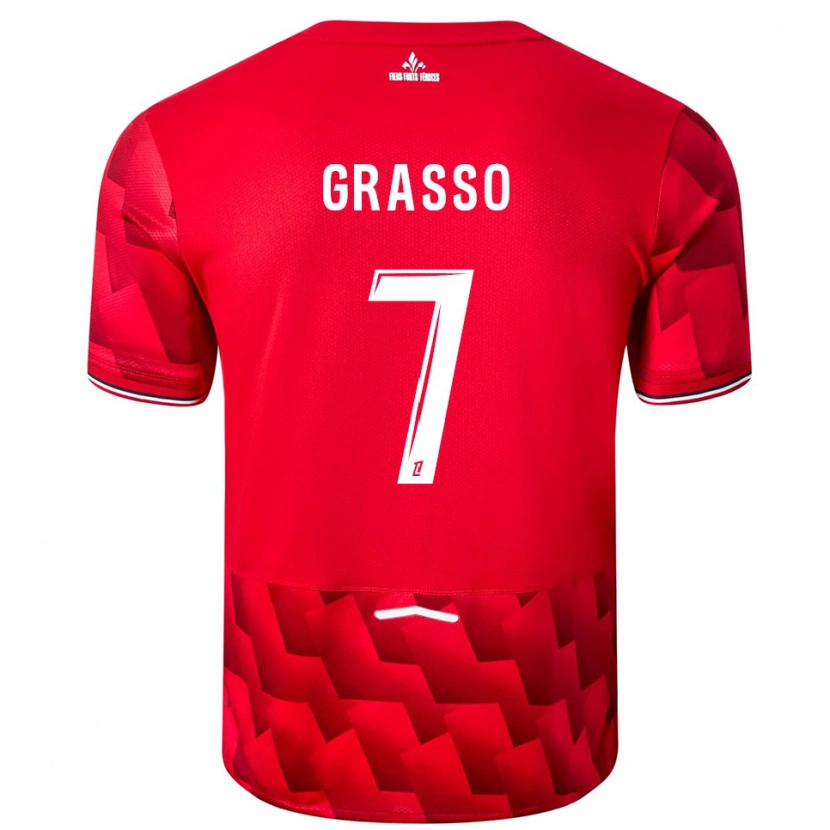 Danxen Herren Enzo Grasso #7 Rot Weiß Heimtrikot Trikot 2025/26 T-Shirt Schweiz