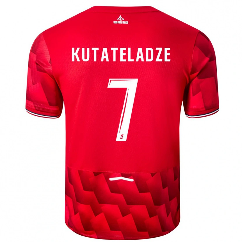 Danxen Herren Alexandre Kutateladze #7 Rot Weiß Heimtrikot Trikot 2025/26 T-Shirt Schweiz