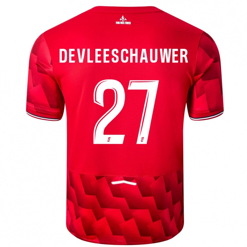 Danxen Herren Gwenaëlle Devleeschauwer #27 Rot Weiß Heimtrikot Trikot 2025/26 T-Shirt Schweiz