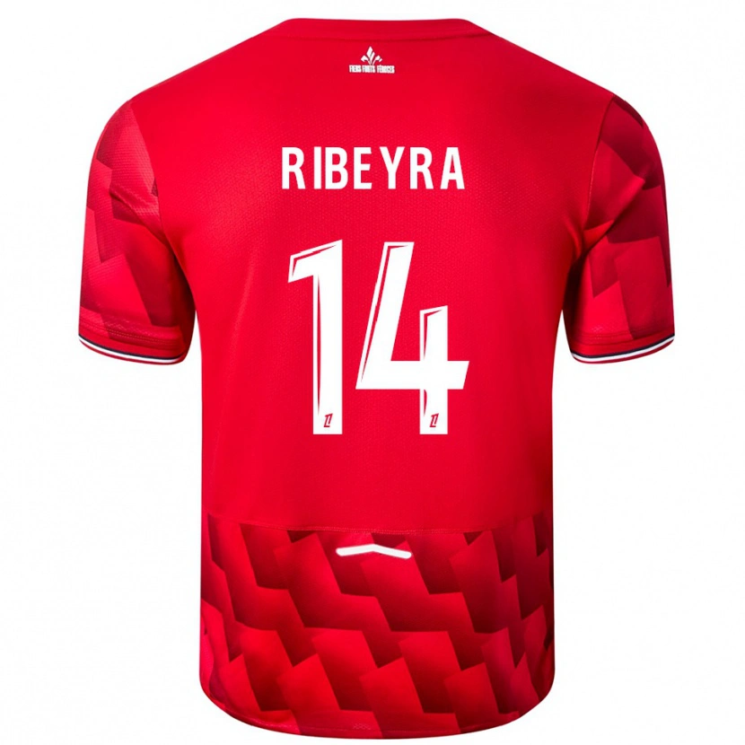 Danxen Herren Anaïs Ribeyra #14 Rot Weiß Heimtrikot Trikot 2025/26 T-Shirt Schweiz