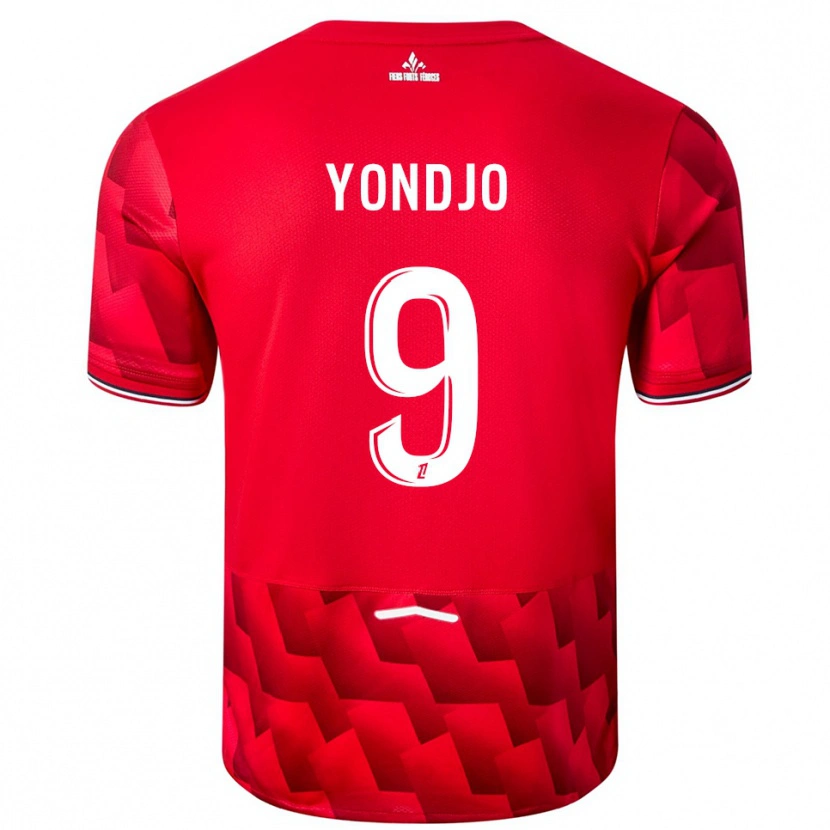Danxen Herren Angel Yondjo #9 Rot Weiß Heimtrikot Trikot 2025/26 T-Shirt Schweiz