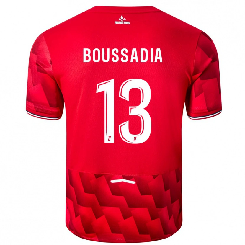 Danxen Herren Saad Boussadia #13 Rot Weiß Heimtrikot Trikot 2025/26 T-Shirt Schweiz