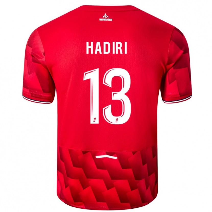 Danxen Herren Elias Hadiri #13 Rot Weiß Heimtrikot Trikot 2025/26 T-Shirt Schweiz