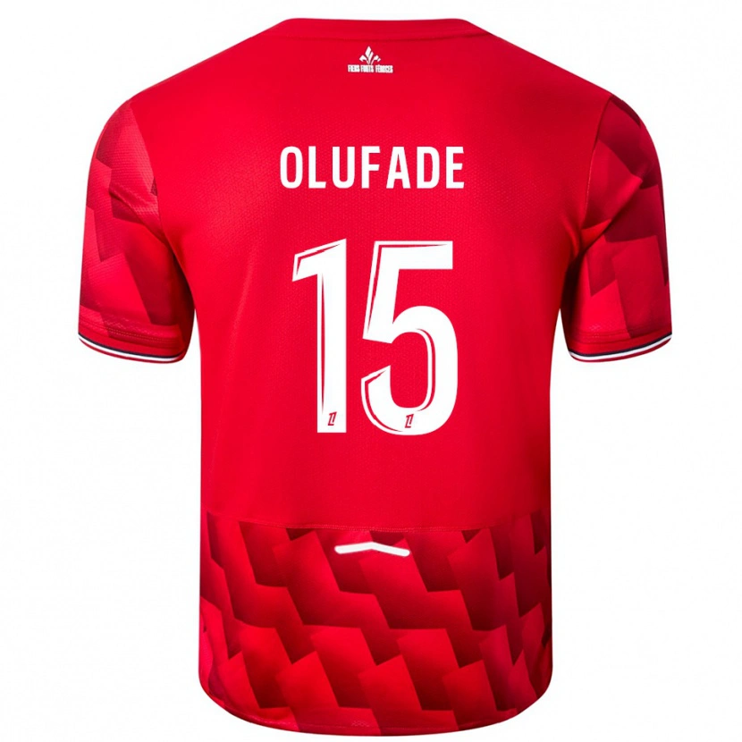 Danxen Herren Kingsley Olufade #15 Rot Weiß Heimtrikot Trikot 2025/26 T-Shirt Schweiz