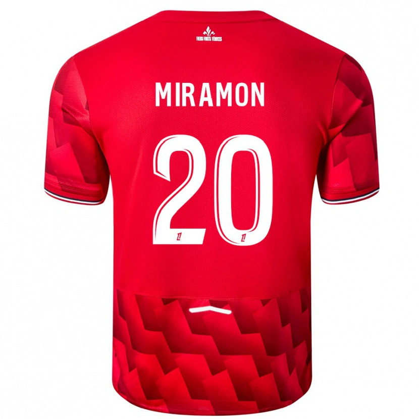 Danxen Herren Ignacio Miramón #20 Rot Weiß Heimtrikot Trikot 2025/26 T-Shirt Schweiz