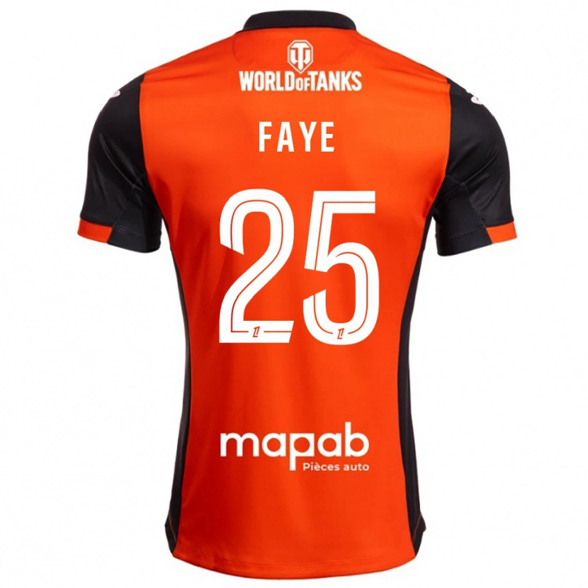 Danxen Herren Abdoulaye Faye #25 Schwarz Orange Heimtrikot Trikot 2025/26 T-Shirt Schweiz