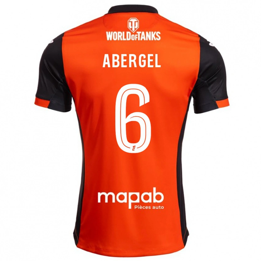 Danxen Herren Laurent Abergel #6 Schwarz Orange Heimtrikot Trikot 2025/26 T-Shirt Schweiz