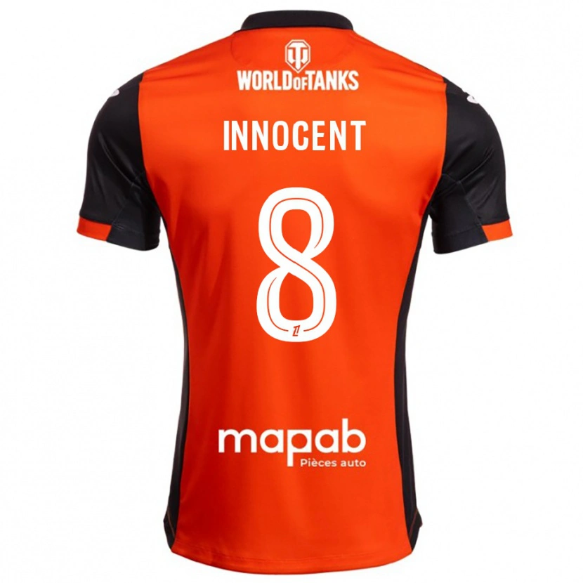 Danxen Herren Bonke Innocent #8 Schwarz Orange Heimtrikot Trikot 2025/26 T-Shirt Schweiz