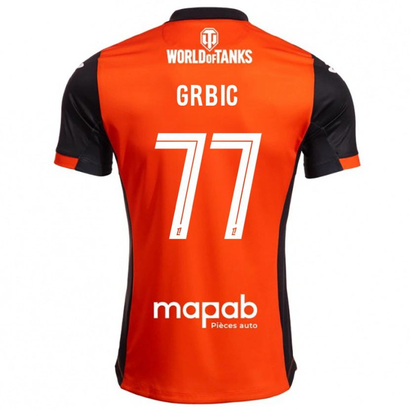Danxen Herren Adrian Grbic #77 Schwarz Orange Heimtrikot Trikot 2025/26 T-Shirt Schweiz