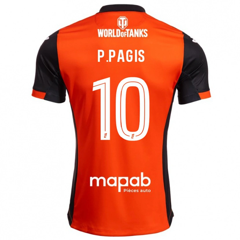Danxen Herren Pablo Pagis #10 Schwarz Orange Heimtrikot Trikot 2025/26 T-Shirt Schweiz