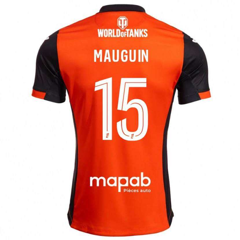 Danxen Herren Alexiane Mauguin #15 Schwarz Orange Heimtrikot Trikot 2025/26 T-Shirt Schweiz